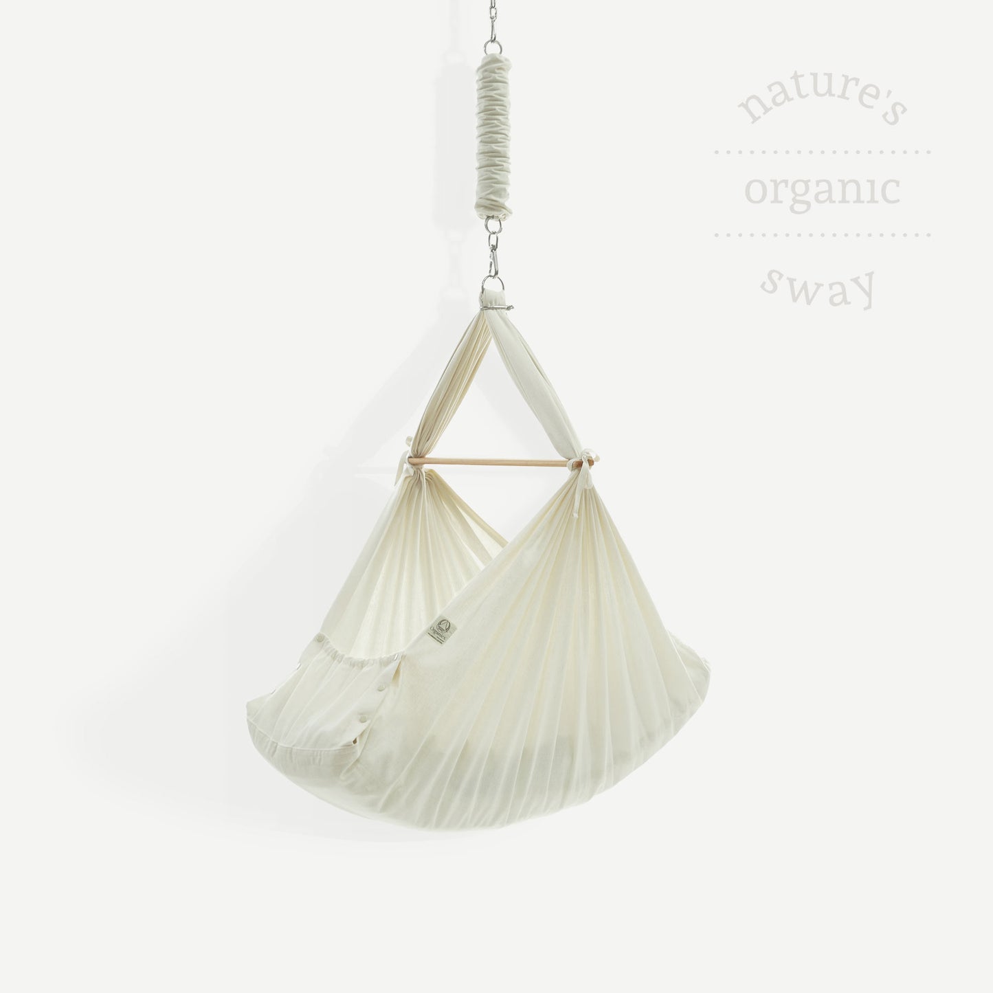 Organic Baby Hammock with Beechwood Stand