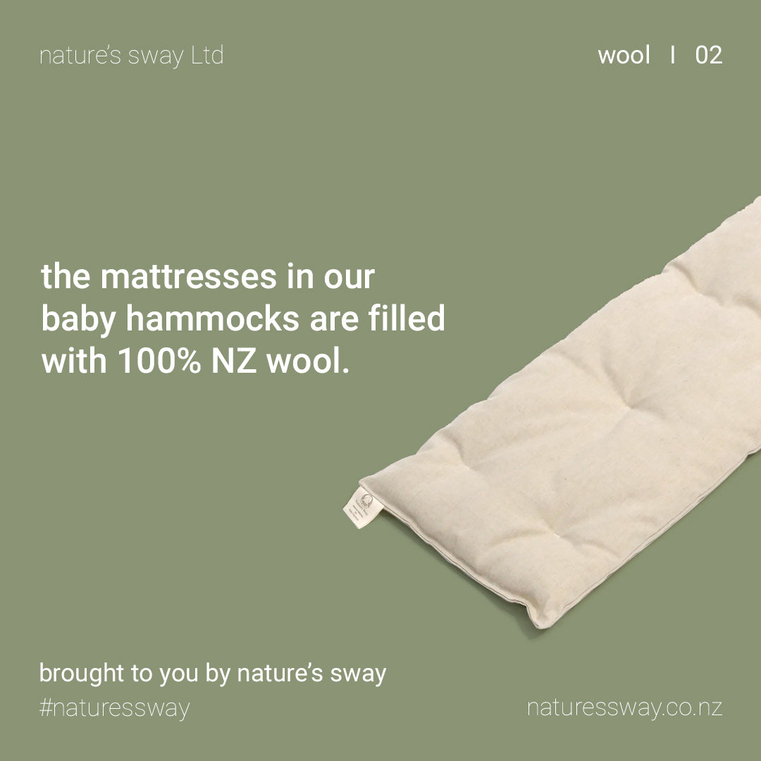 Natures Sway / Baby Hammocks Made in New Zealand slyngevuggen Nature