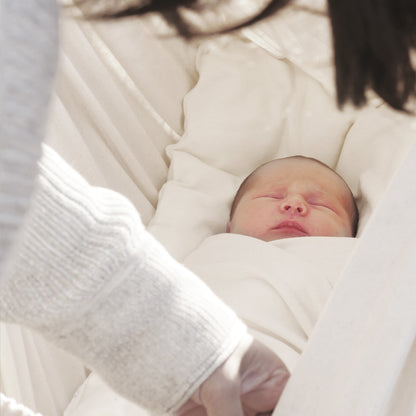 Organic Baby Hammock with Beechwood Stand