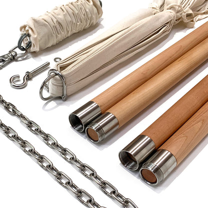 Organic Baby Hammock with Beechwood Stand